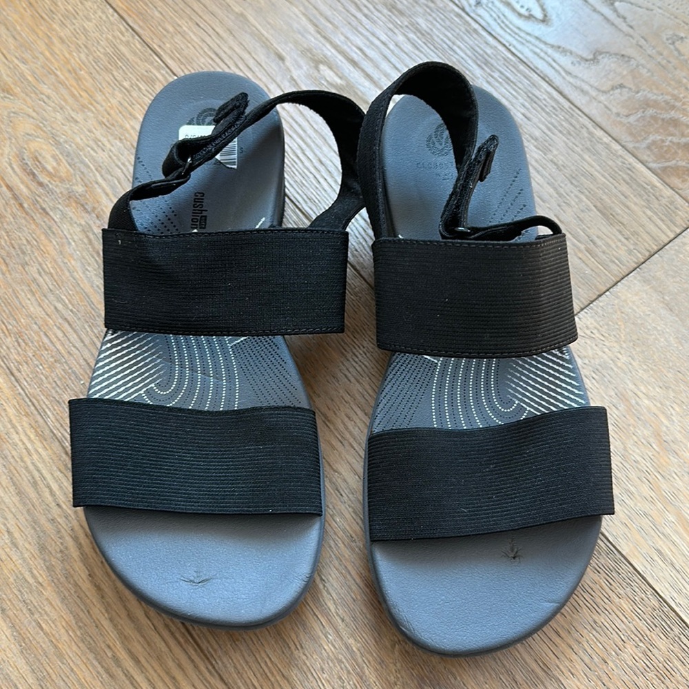 Cloudsteppers By Clark’s Black Platform Sandals - image 1